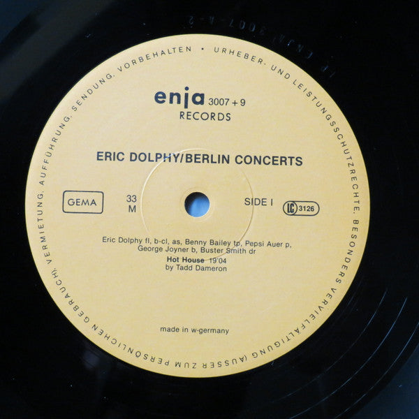 Eric Dolphy : Berlin Concerts (2xLP, Album)