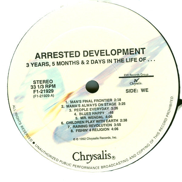 Arrested Development : 3 Years, 5 Months And 2 Days In The Life Of... (LP, Album)