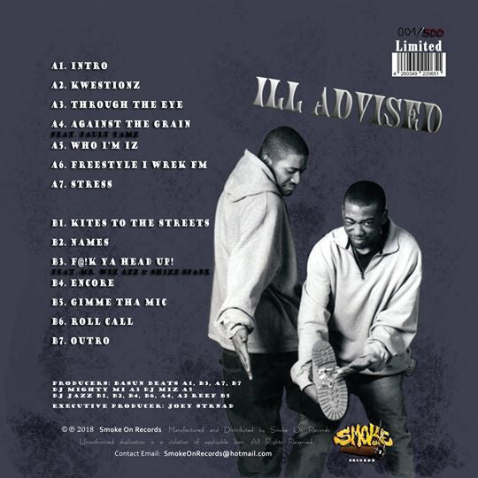 Ill-Advised : Can U Smell It (LP, Album, Ltd, Num, RE)