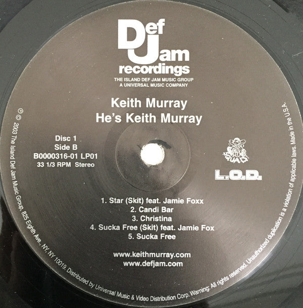 Keith Murray : He's Keith Murray (2xLP, Album)