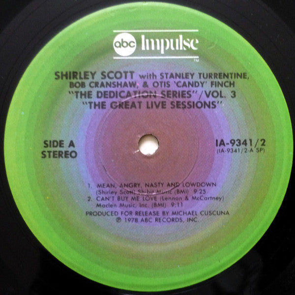 Shirley Scott With Stanley Turrentine / Bob Cranshaw / Otis Finch : The Great Live Sessions (2xLP)