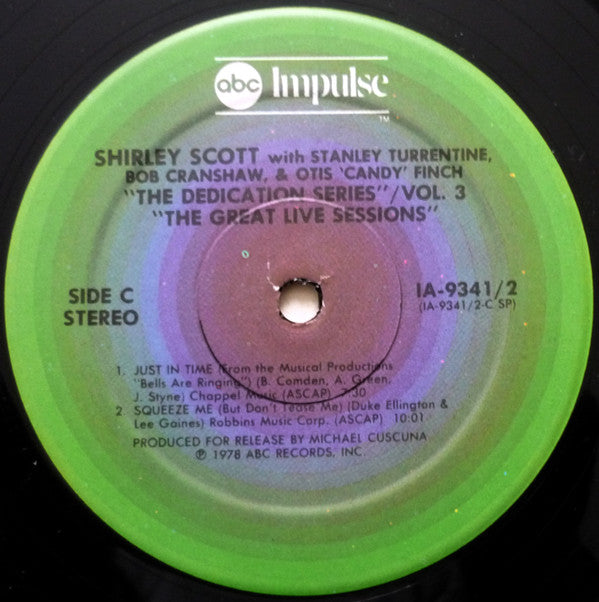 Shirley Scott With Stanley Turrentine / Bob Cranshaw / Otis Finch : The Great Live Sessions (2xLP)