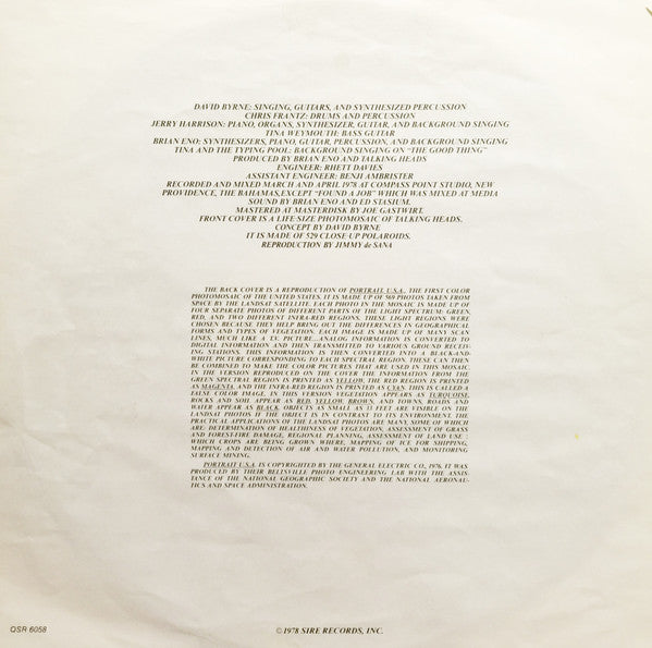 Talking Heads : More Songs About Buildings And Food (LP, Album, RE, Don)