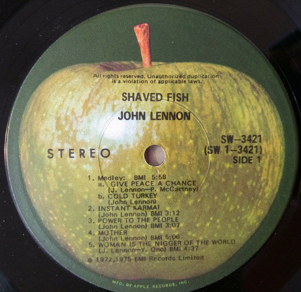John Lennon / The Plastic Ono Band : Shaved Fish (LP, Comp)
