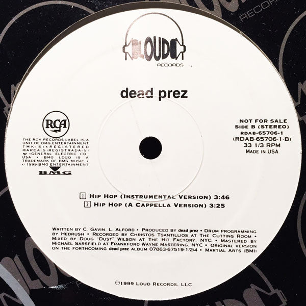 dead prez : Hip-Hop (12", Promo)