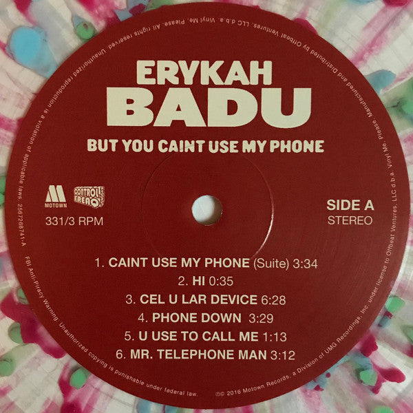 Erykah Badu : But You Caint Use My Phone (LP, Club, Mixtape, RE, Cle)