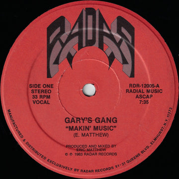 Gary's Gang : Makin' Music (12")