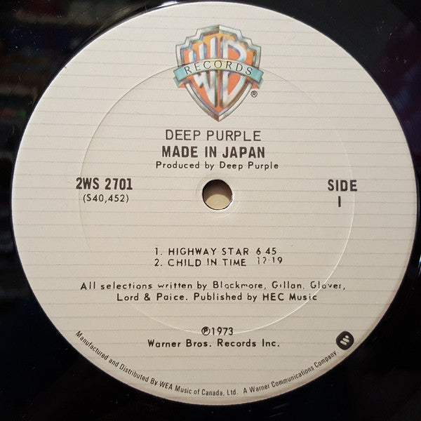 Deep Purple : Made in Japan (2xLP, Album)