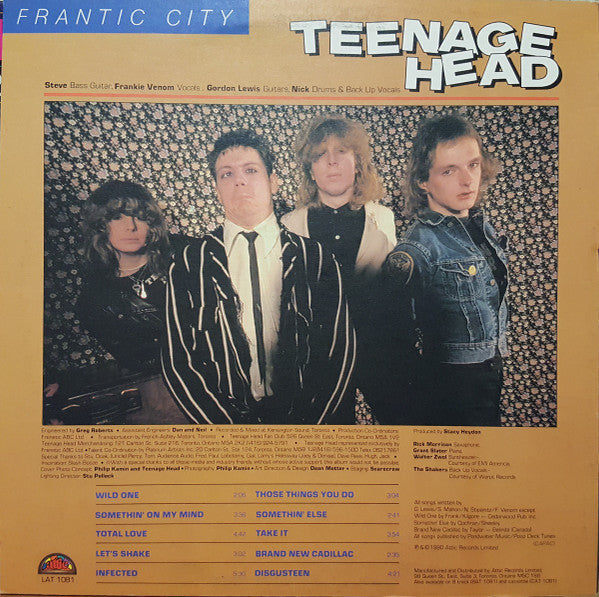 Teenage Head : Frantic City (LP, Album, Tex)