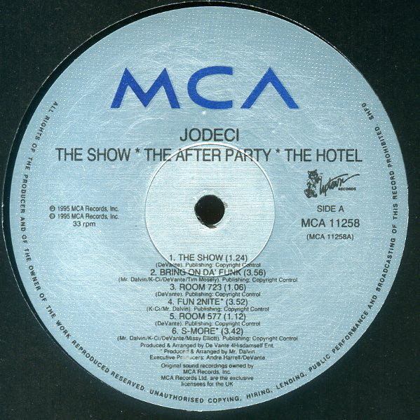 Jodeci : The Show • The After Party • The Hotel (2xLP, Album)