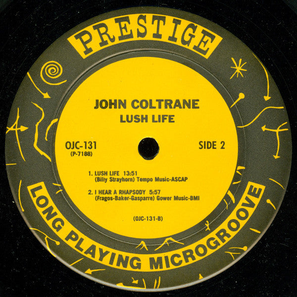John Coltrane : Lush Life (LP, Album, Mono, RE)