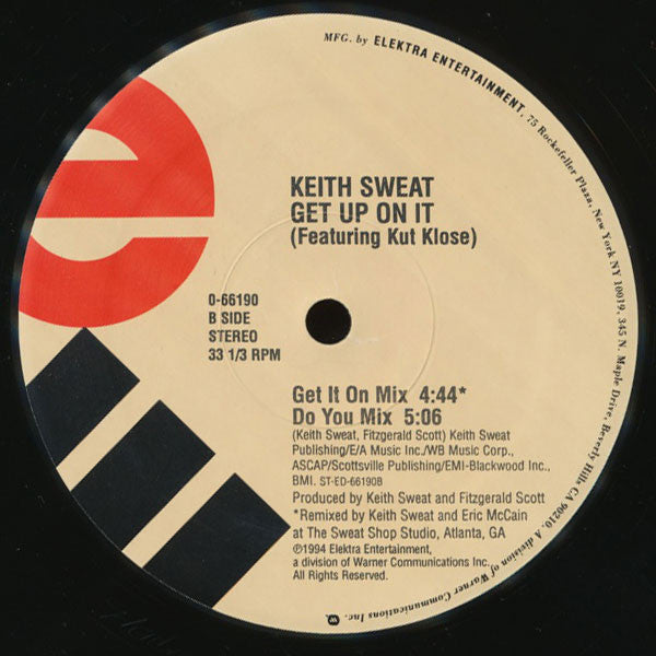 Keith Sweat Featuring Kut Klose : Get Up On It (12", SRC)