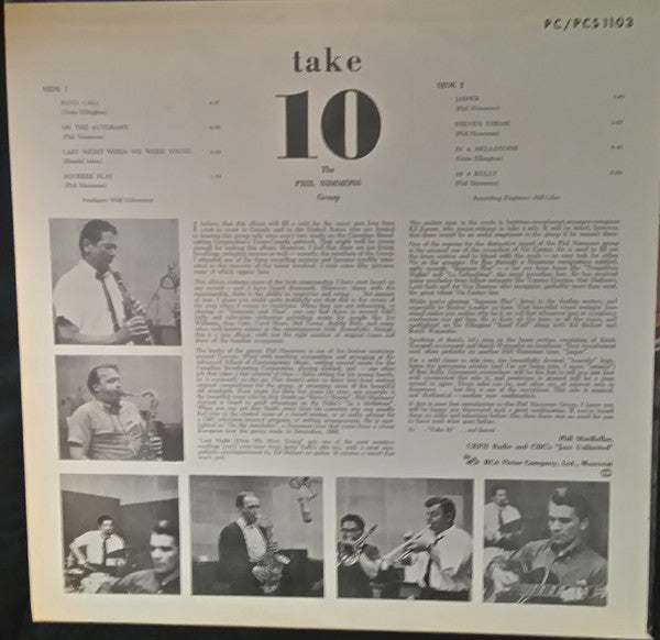 The Phil Nimmons Group : Take 10 (LP, Album, Mono)