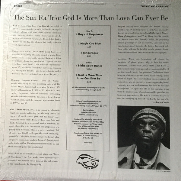 Sun Ra : God Is More Than Love Can Ever Be (LP, Album, RE, RM)