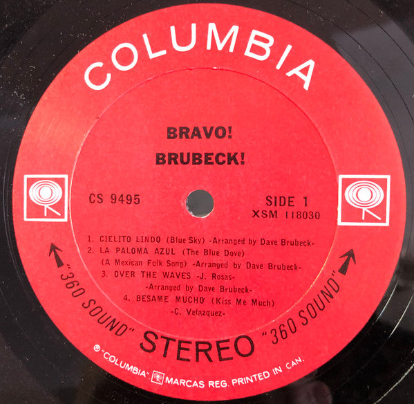 The Dave Brubeck Quartet : Bravo! Brubeck! (LP, Album)