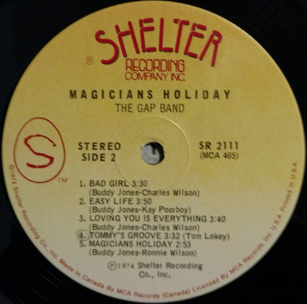 The Gap Band : Magicians Holiday (LP, Album)