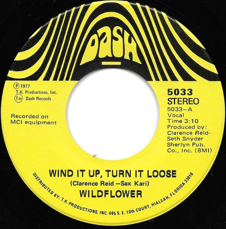 Wildflower (2) : Wind It Up, Turn It Loose / Sugar Baby (7", Single)