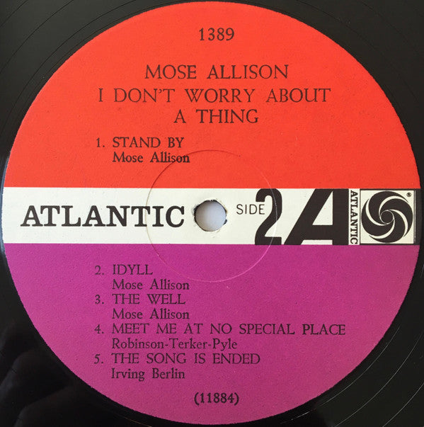 Mose Allison : I Don't Worry About A Thing (LP, Album, Mono, RP)