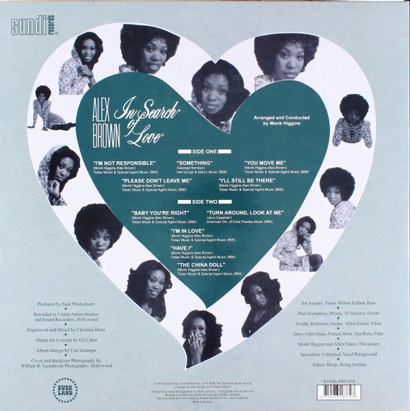 Alex Brown : In Search Of Love (LP, Album, RE)
