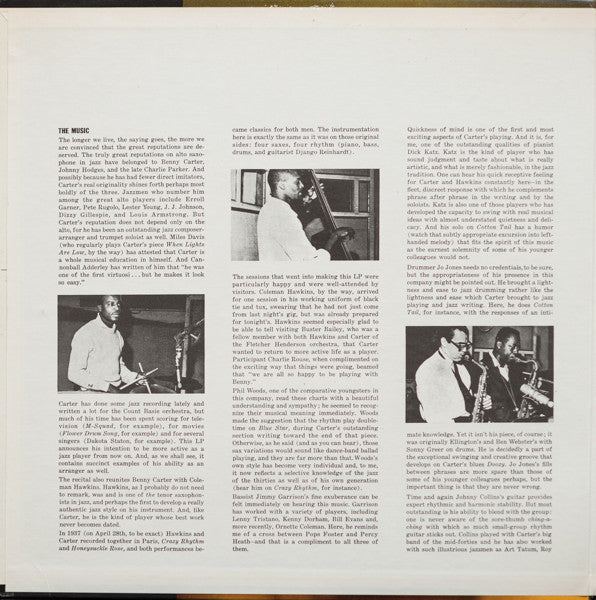 Benny Carter And His Orchestra : Further Definitions (LP, Album, RE, Gat)