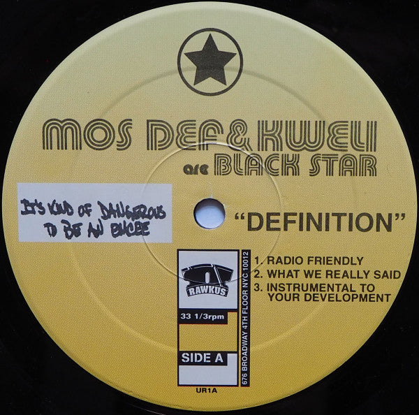 Mos Def & Talib Kweli Are Black Star : Definition / Twice Inna Lifetime (12")