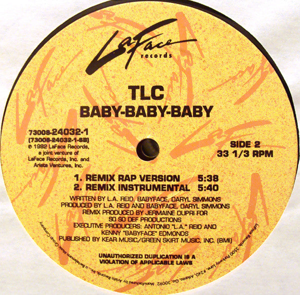 TLC : Baby-Baby-Baby (12")