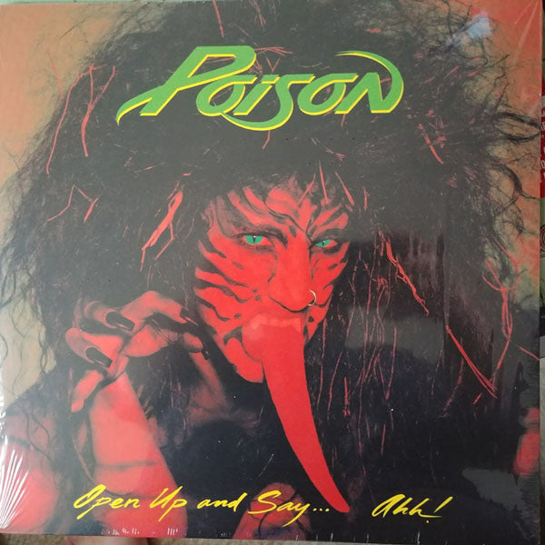 Poison (3) : Open Up And Say...Ahh! (LP, Album, RE, Red)