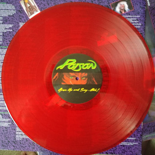 Poison (3) : Open Up And Say...Ahh! (LP, Album, RE, Red)