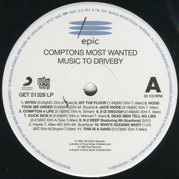 CMW : Music To Driveby (LP, Album, Ltd, RE)