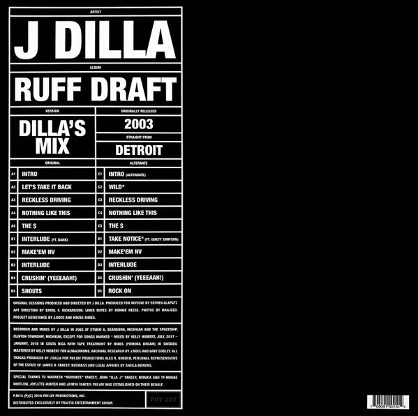 J Dilla : Ruff Draft: Dilla's Mix (2xLP, Album, RSD)