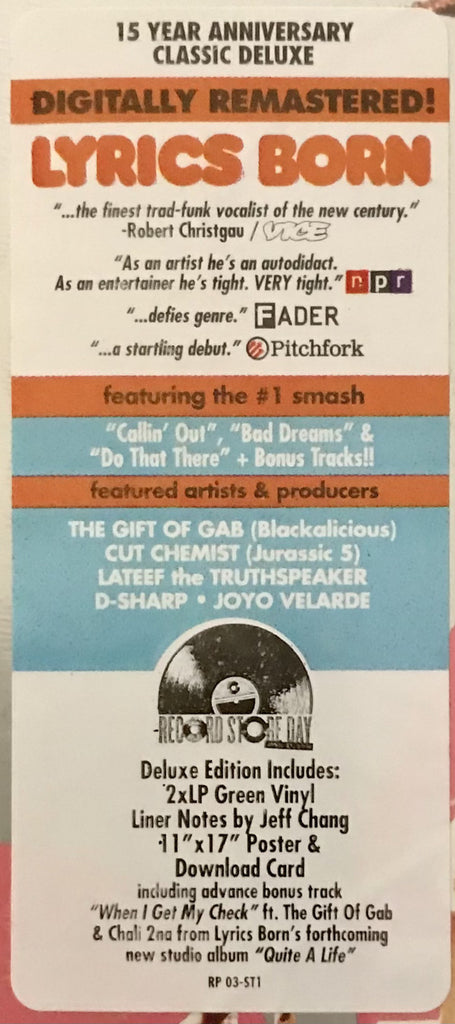 Lyrics Born : Later That Day... (2xLP, Album, Dlx, Ltd, RE, Gre)