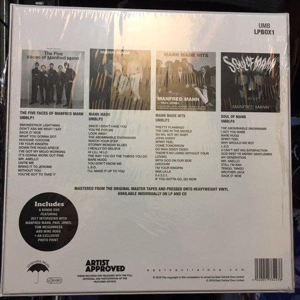 Manfred Mann : The Albums 64-67 (4xLP, Album, RE + Box, Comp + DVD-V)