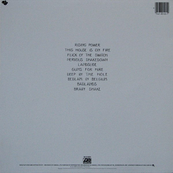 AC/DC : Flick Of The Switch (LP, Album, Emb)
