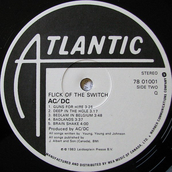 AC/DC : Flick Of The Switch (LP, Album, Emb)