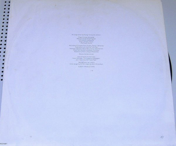 AC/DC : Flick Of The Switch (LP, Album, Emb)