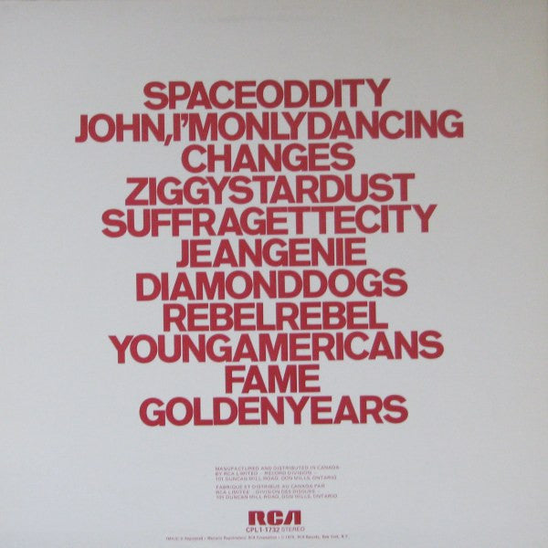 David Bowie : ChangesOneBowie (LP, Comp)