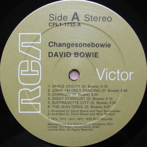 David Bowie : ChangesOneBowie (LP, Comp)