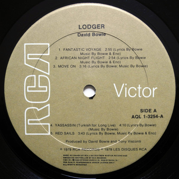 David Bowie : Lodger (LP, Album, Gat)