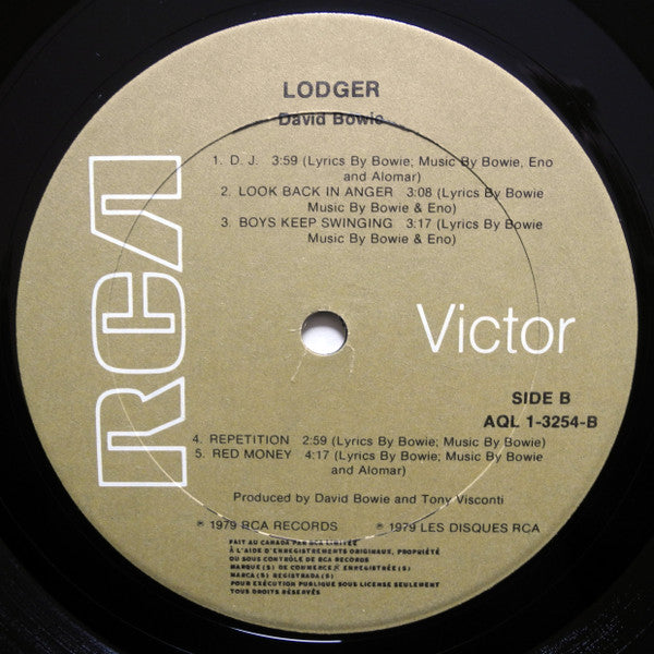 David Bowie : Lodger (LP, Album, Gat)