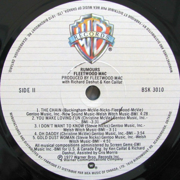 Fleetwood Mac : Rumours (LP, Album, RE)