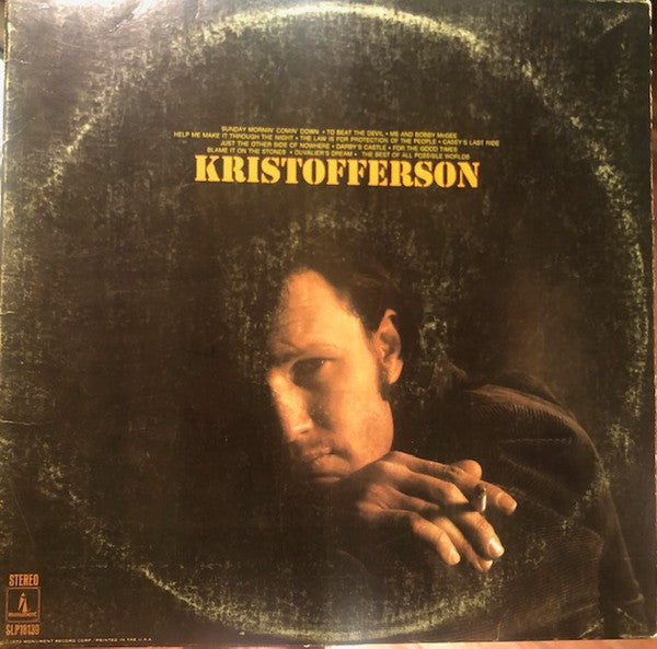 Kris Kristofferson : Kristofferson (LP, Album, RP, Apr)