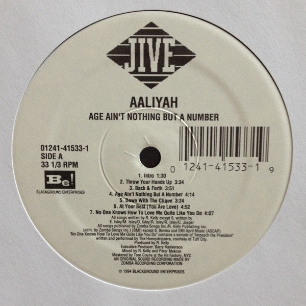 Aaliyah : Age Ain't Nothing But A Number (LP, Album)