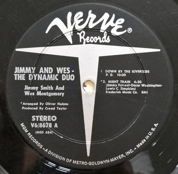 Jimmy Smith & Wes Montgomery : Jimmy & Wes - The Dynamic Duo (LP, Album, Gat)