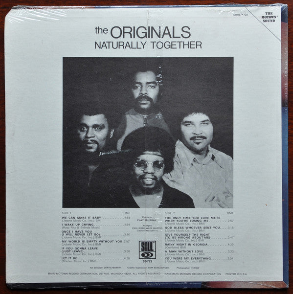 The Originals : Naturally Together (LP, Album)