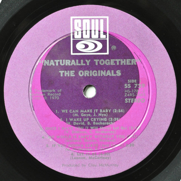 The Originals : Naturally Together (LP, Album)