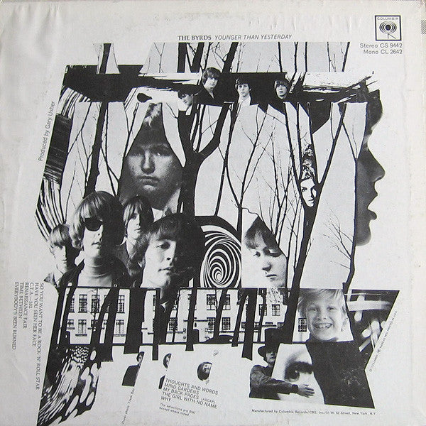 The Byrds : Younger Than Yesterday (LP, Album, RP, Pit)