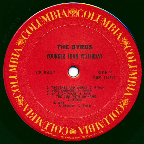 The Byrds : Younger Than Yesterday (LP, Album, RP, Pit)