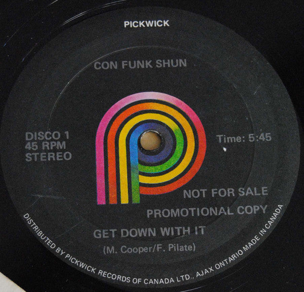 Con Funk Shun : Get Down With It (12", Promo)