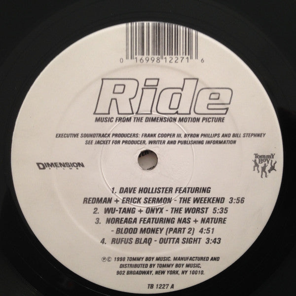 Various : Ride (Music From The Dimension Motion Picture) (2xLP, Comp, Promo)