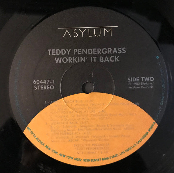 Teddy Pendergrass : Workin' It Back (LP, Album, AR)